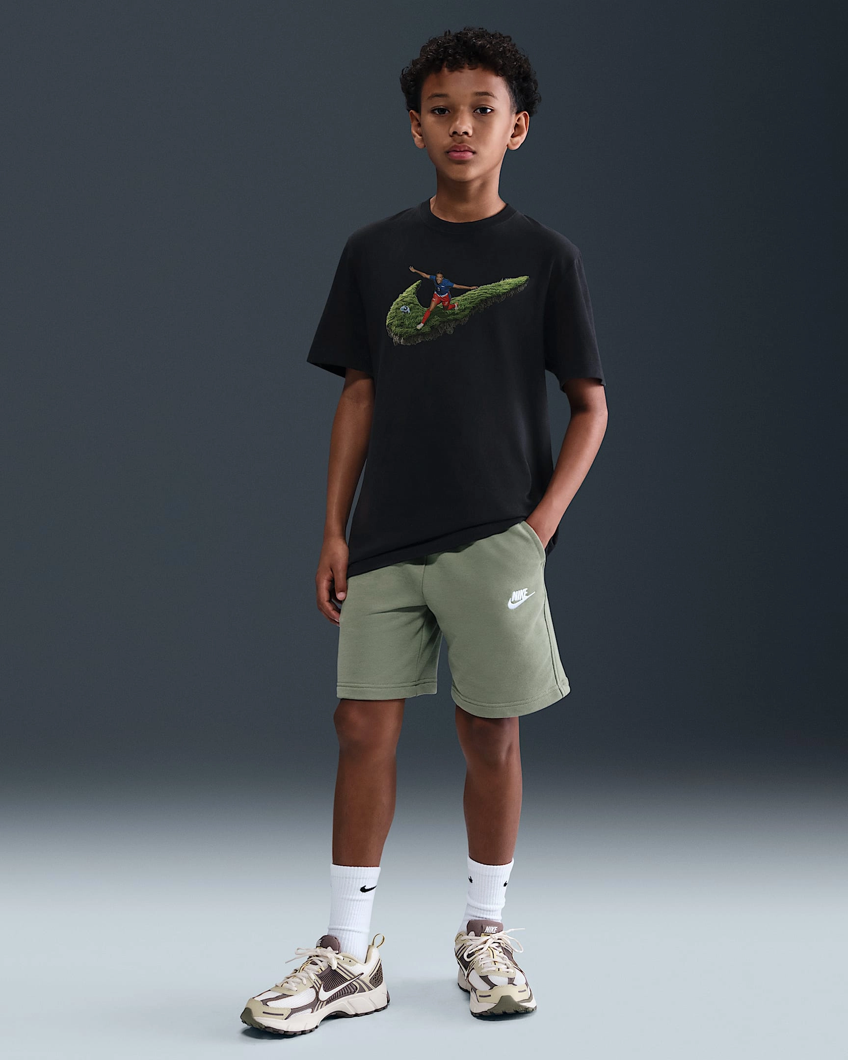 Caitlin Clark Basket-Energi Nike T-Shirt til Store Børn